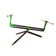 Dayko Rod Pod Compact bitubo Nero & Verde 3 Rods