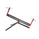 Dayko Rod Pod Compact bitubo Nero & Rosso 3 Rods